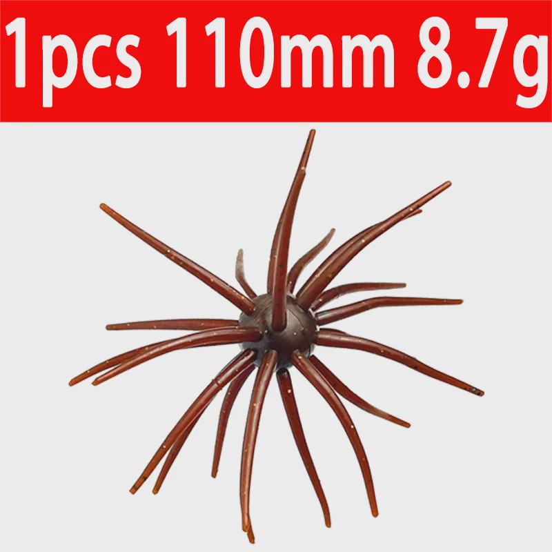 Zachte Kunstaas Zee-egel 10cm 9g - TPE Vis Lure voor Brasem, Baars & Forel