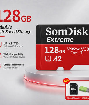Snelle Micro SD Kaarten (128GB/256GB/512GB) voor Drone, Dash Cam & Tablet - Hoge Capaciteit