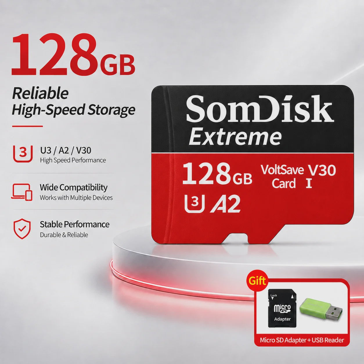 Snelle Micro SD Kaarten (128GB/256GB/512GB) voor Drone, Dash Cam & Tablet - Hoge Capaciteit