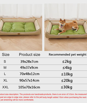 Luxe Vierkante Hondenkussen - Waterdicht & Bite-Resistant - Comfortabel voor Grote Honden en Katten