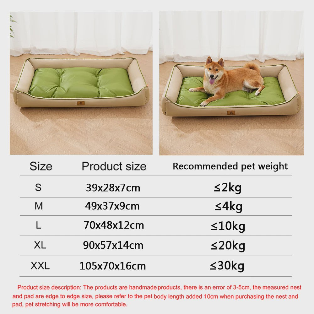 Luxe Vierkante Hondenkussen - Waterdicht & Bite-Resistant - Comfortabel voor Grote Honden en Katten