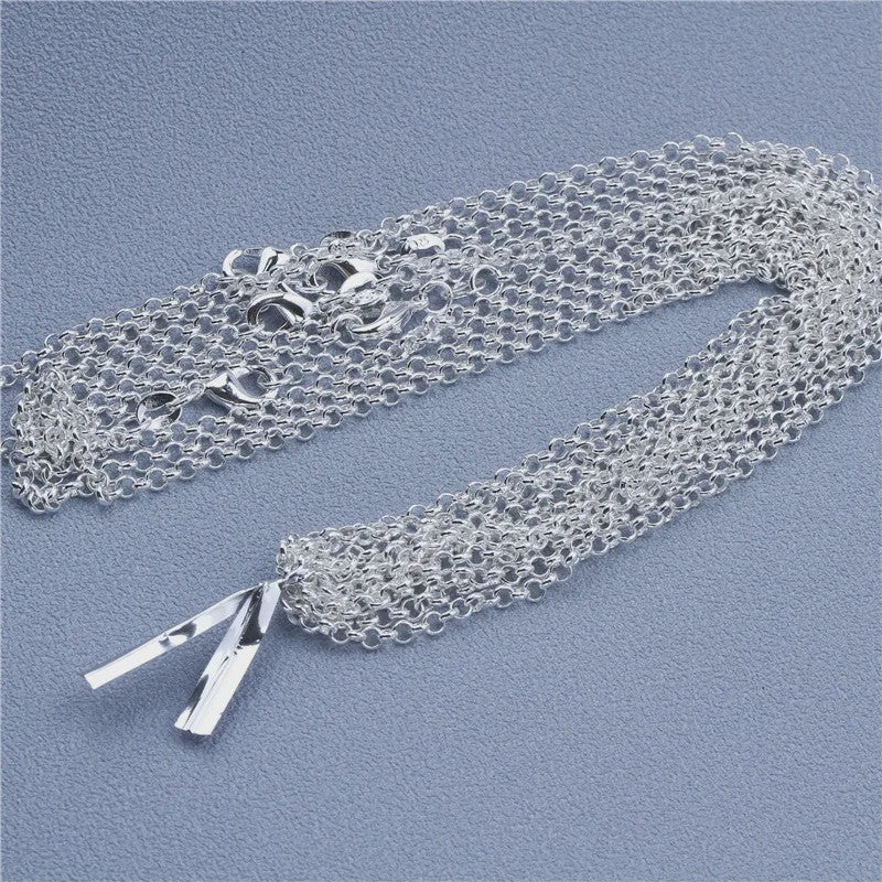 925 Sterling Zilveren Kettingen: Rolo, Figaro & Meer (16-30 Inch)