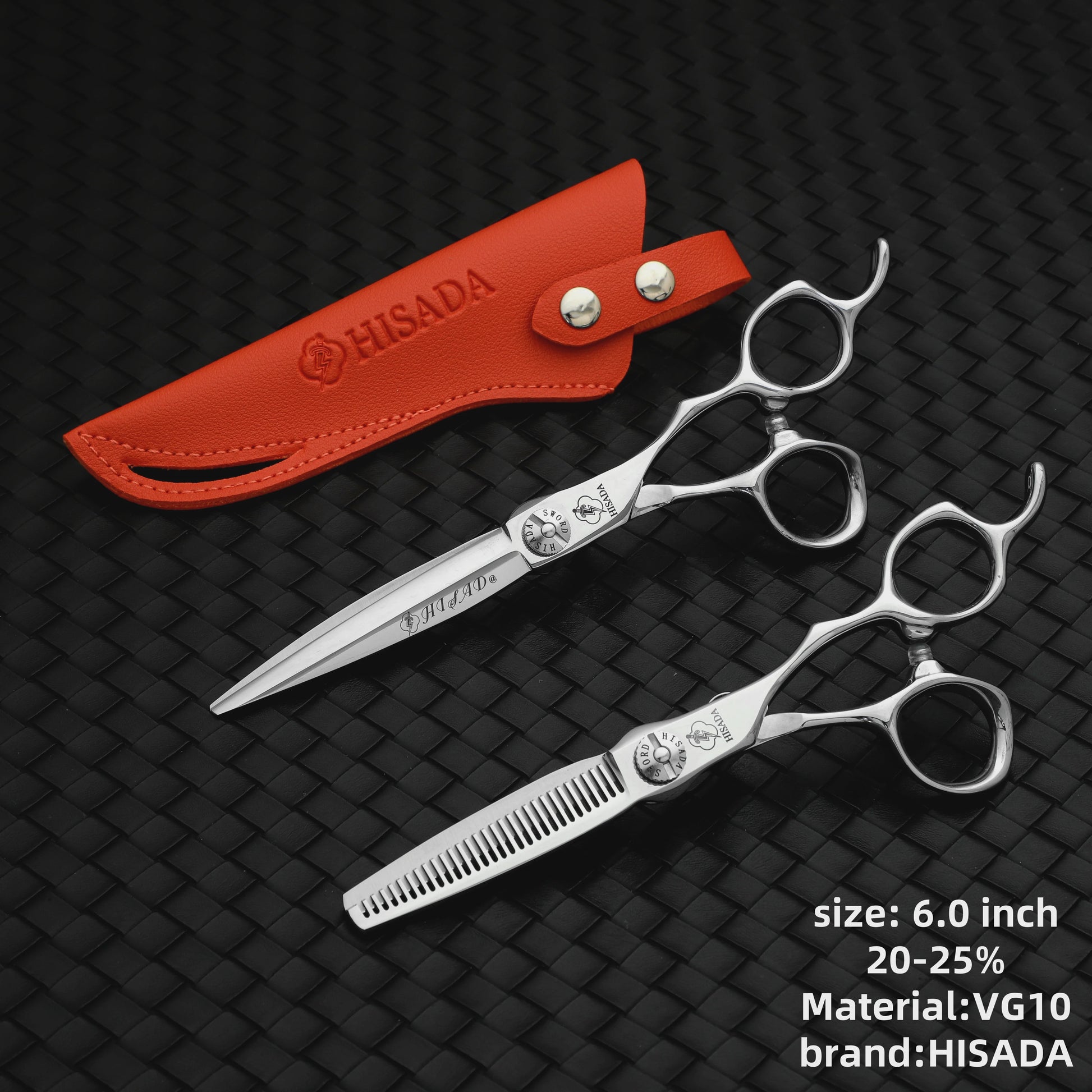 HISADA Professionele Haar- en Schoonheidsschaar 6.0 Inch - VG10 Staal voor Barbers en Haarstylisten