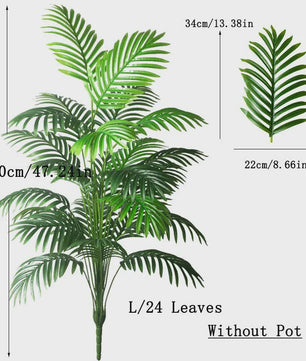 Grote Kunstpalmboom 90-120cm - Tropische Nep Plant voor Huis & Tuin Decoratie