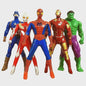 5-delige Actiehelden Figuren Set - Spiderman, Iron Man, Hulk, Captain America & Ultraman