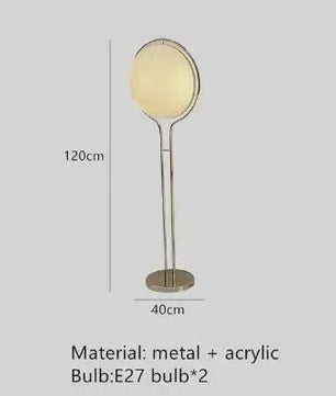 Moderne Witte Acryl Ronde LED Vloerlamp voor Woonkamer & Slaapkamer