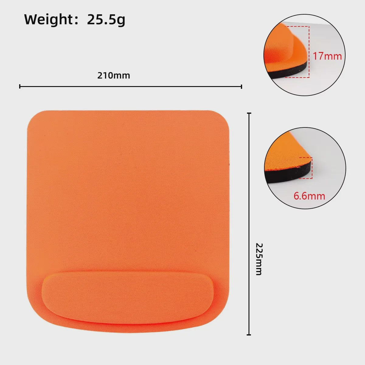 Ergonomische Muismat met Polsondersteuning - Comfortabel voor Kantoor & Gaming