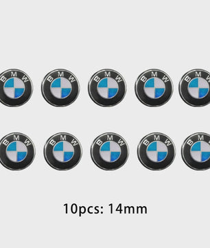 BMW M Sleutel Embleem Stickers (11mm/14mm) - Set van 5 of 10 Stuks