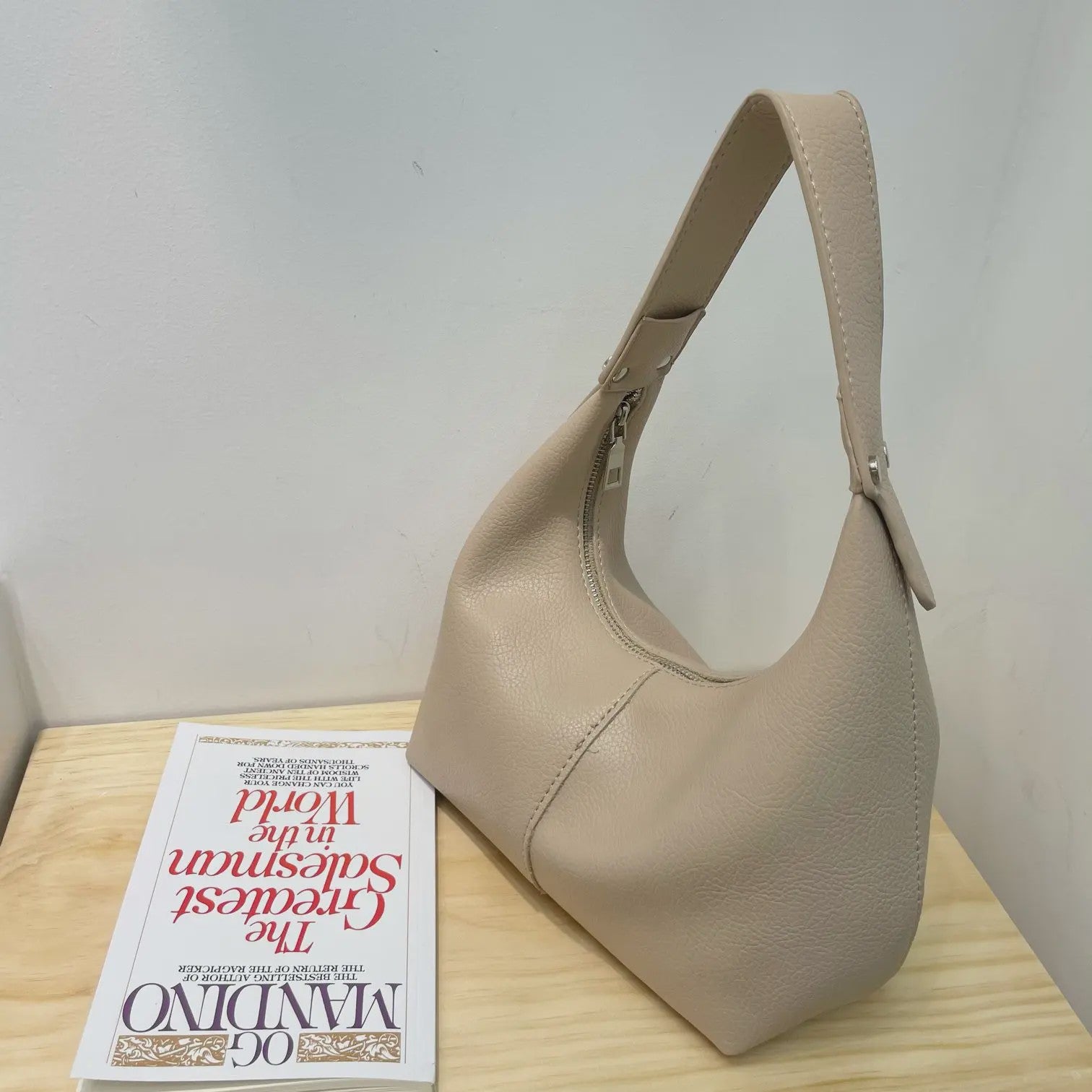 Vintage PU Lederen Schoudertas voor Dames - Hobo Stijl