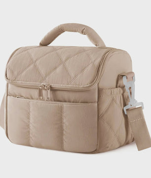 Stijlvolle Nylon Lunchtas - Draagbare Geïsoleerde Lunchbox voor Dames | Houd uw Maaltijd Vers