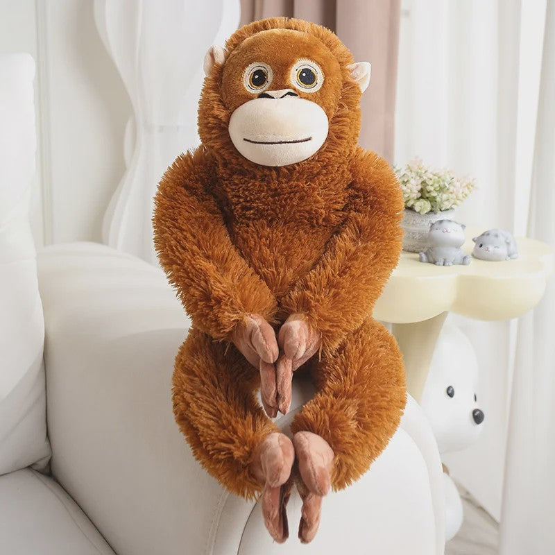 Zachte Pluche Aap Knuffel - Gorilla, Chimpansee, Orang-oetan - 30-90cm - Cadeau & Decoratie