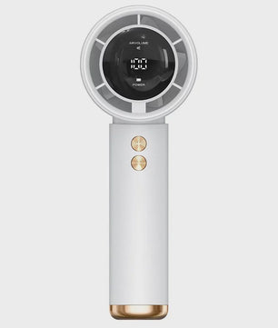 Draagbare Mini Ventilator met LED Display - 5 Snelheden, USB Oplaadbaar