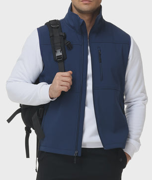 Heren Winddicht Softshell Vest - Comfortabele Mouwloze Sportjas voor Outdoor & Fietsen