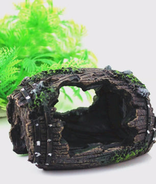 Resin Aquarium Ornaments Decorations Artificial Barrel Cave Landscaping Accessories For Fish Tank Aquarium Decoration Background