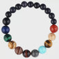 Unieke Natuursteen Armband: Acht Planeten & Galaxy Design - Yoga & Chakra Sieraden