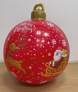 Opblaasbare Kerstbal 60cm - Grote Decoratie voor Buiten & Kerstboom