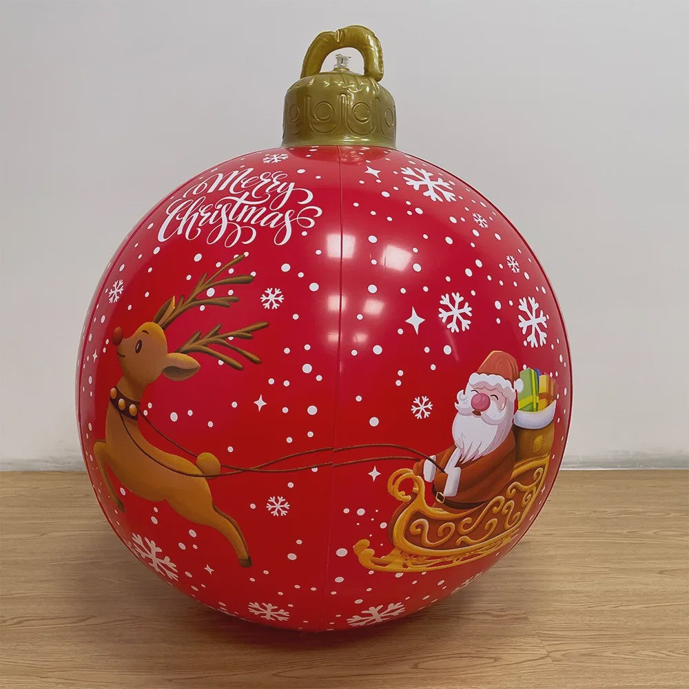 Opblaasbare Kerstbal 60cm - Grote Decoratie voor Buiten & Kerstboom