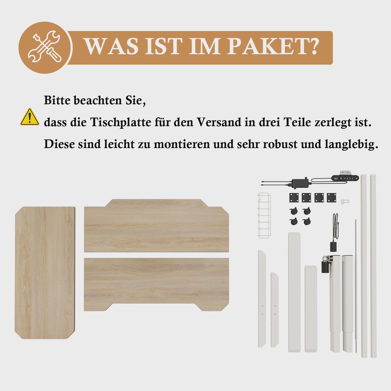 Elektrisch In Hoogte Verstelbaar L-Bureau 150cm - Sta-Buro met Geheugenfunctie en USB-C