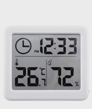 NIDITON Digitale Klok met Temperatuur & Vochtigheidssensor - Stijlvol voor Huis, Keuken & Kantoor