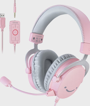 FIFINE H9 Gaming Headset met 7.1 Surround Sound, USB & 3.5mm Jack, Volume & Mute Controle voor PC, Mac, PS4/PS5