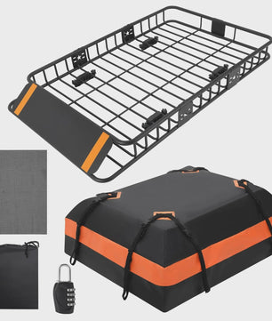 Inklapbare Trekhaak Bagagemand met 590L Waterdichte Tas - Heavy Duty Autocarrier
