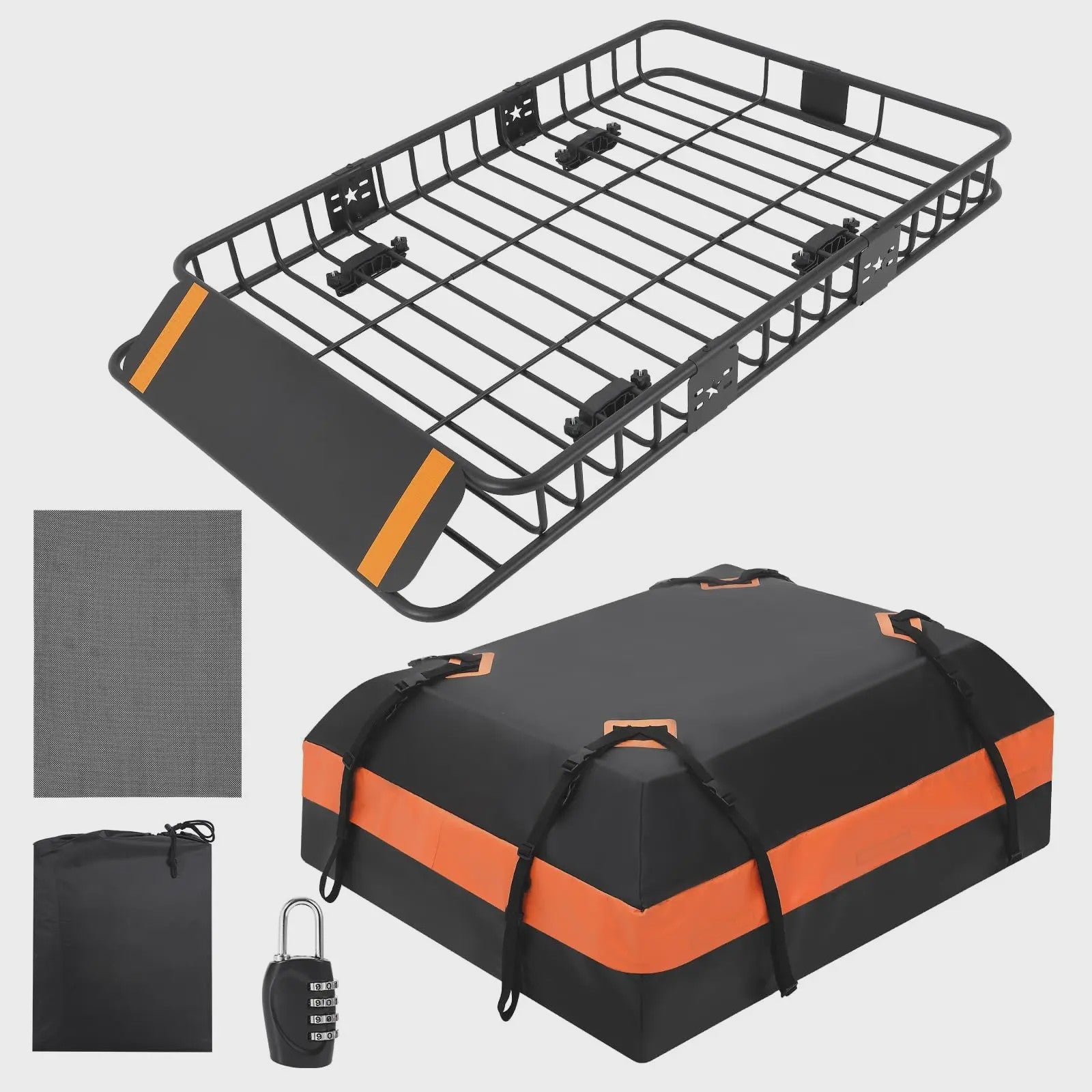 Inklapbare Trekhaak Bagagemand met 590L Waterdichte Tas - Heavy Duty Autocarrier