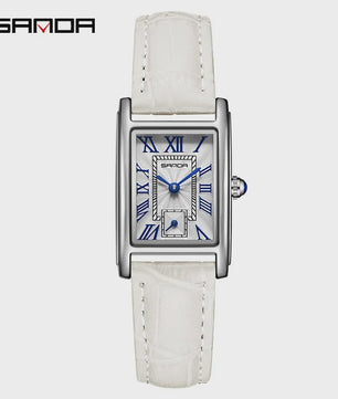 SANDA 1116 Elegante Dameshorloge Rechthoekig - Waterdicht & Stijlvol