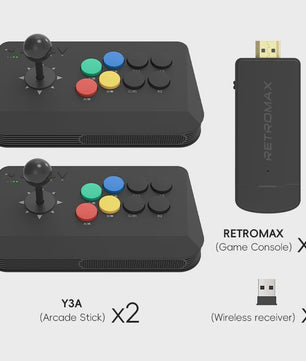 Wireless Arcade Stick Y3A Max - Pro Fight Joystick voor PC, TV Box & Retro Games