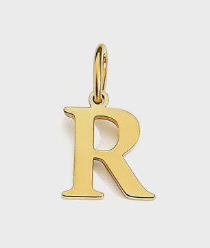 Gouden Initiaal Bedel - Roestvrij Staal - DIY Ketting Bedeltje A-Z