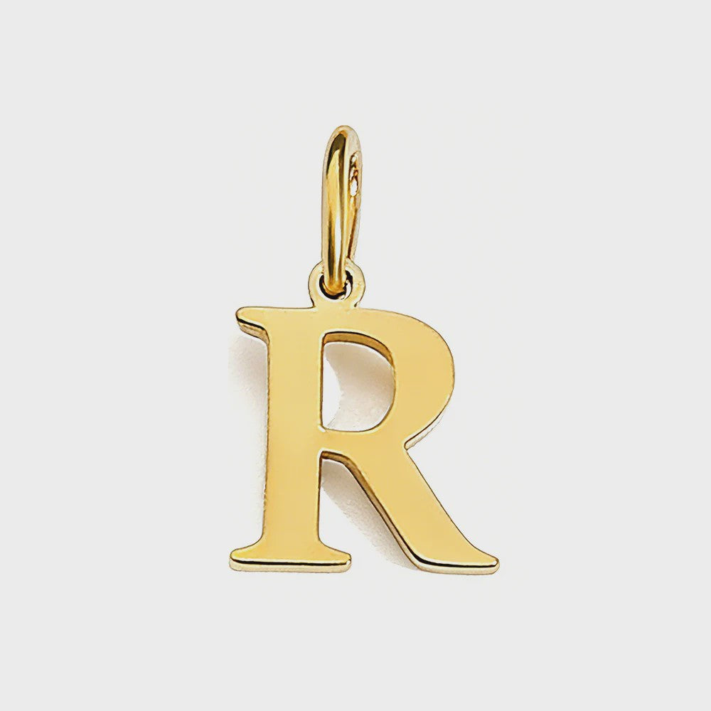 Gouden Initiaal Bedel - Roestvrij Staal - DIY Ketting Bedeltje A-Z