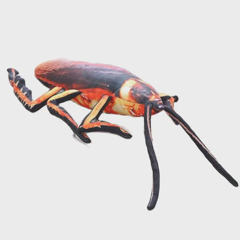 Realistische Kakkerlak Pluche Speelgoed Kussen - 55-120cm - Grappig Insect Knuffel Cadeau
