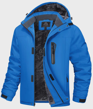 Heren Winterjas Waterdicht Fleece Warm Winddicht Met Capuchon voor Skiën, Snowboarden, Wandelen & Outdoor