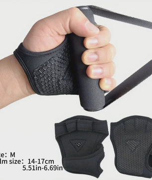 Fitness Handschoenen Halve Vinger met Polsondersteuning - Non-Slip Grip voor Gewichtheffen & Bodybuilding
