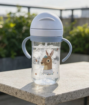 Schattige Anti-Kwelp Tuitbeker met Handvat - 350ml - Leuke Dierenprints