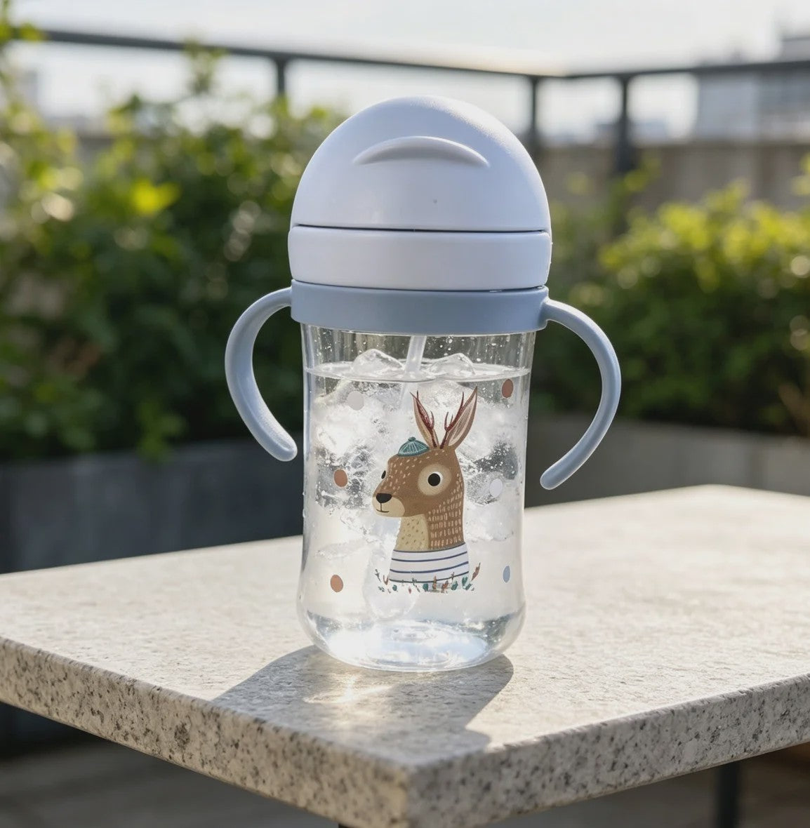 Schattige Anti-Kwelp Tuitbeker met Handvat - 350ml - Leuke Dierenprints