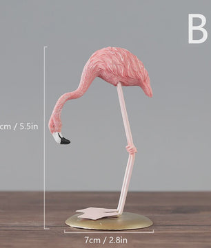 Roze Flamingo Ornament - Stijlvolle Hars Decoratie voor Huis, Kantoor & Cadeau