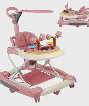 Baby Activity Walker met Speelboog - In Hoogte Verstelbaar - Vanaf 6 Maanden
