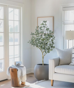 Kunstplant Eucalyptus Boom - 120/150/180 cm Hoog - Realistische Decoratie voor Binnen & Buiten