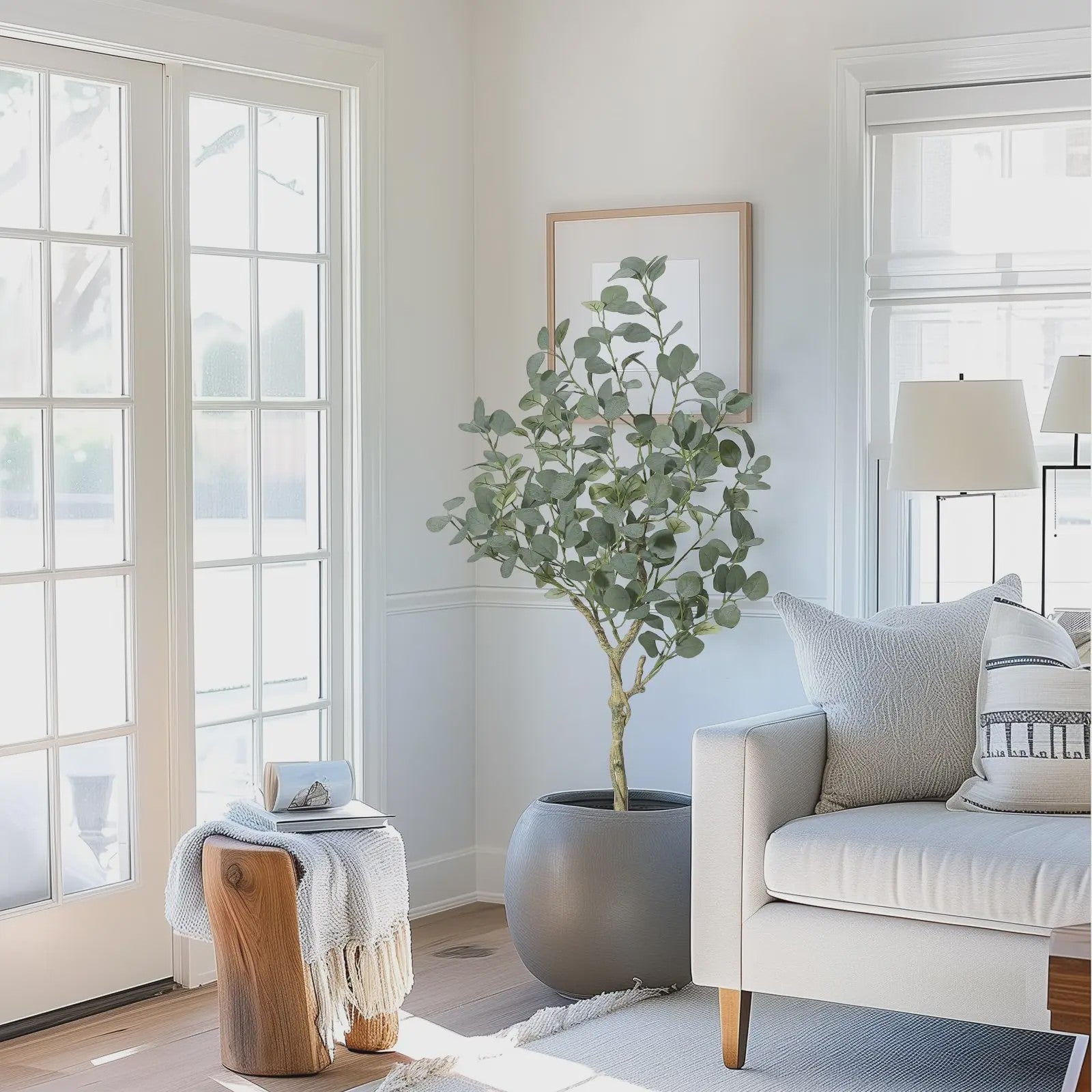 Kunstplant Eucalyptus Boom - 120/150/180 cm Hoog - Realistische Decoratie voor Binnen & Buiten