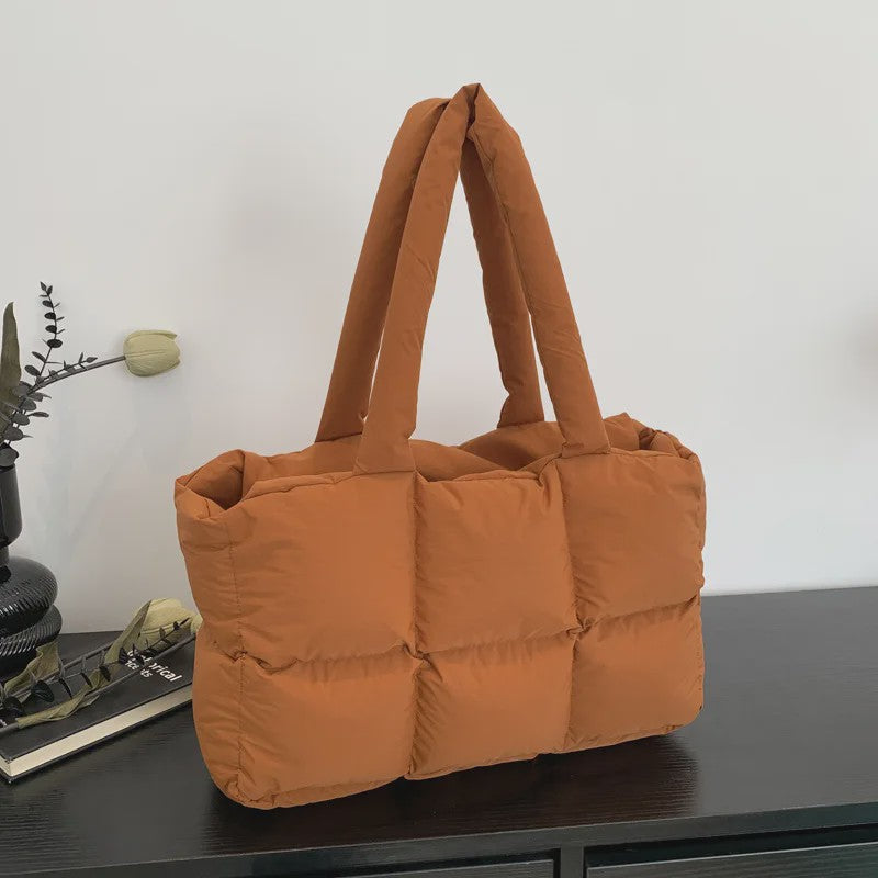 Gewatteerde Dames Shopper Tas - Retro Trendy, Grote Capaciteit & Waterdicht