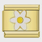 Hapiship Gouden Bedelarmband RVS - Bloemen, Hart, Aarde, Kers & Koffie Bedels