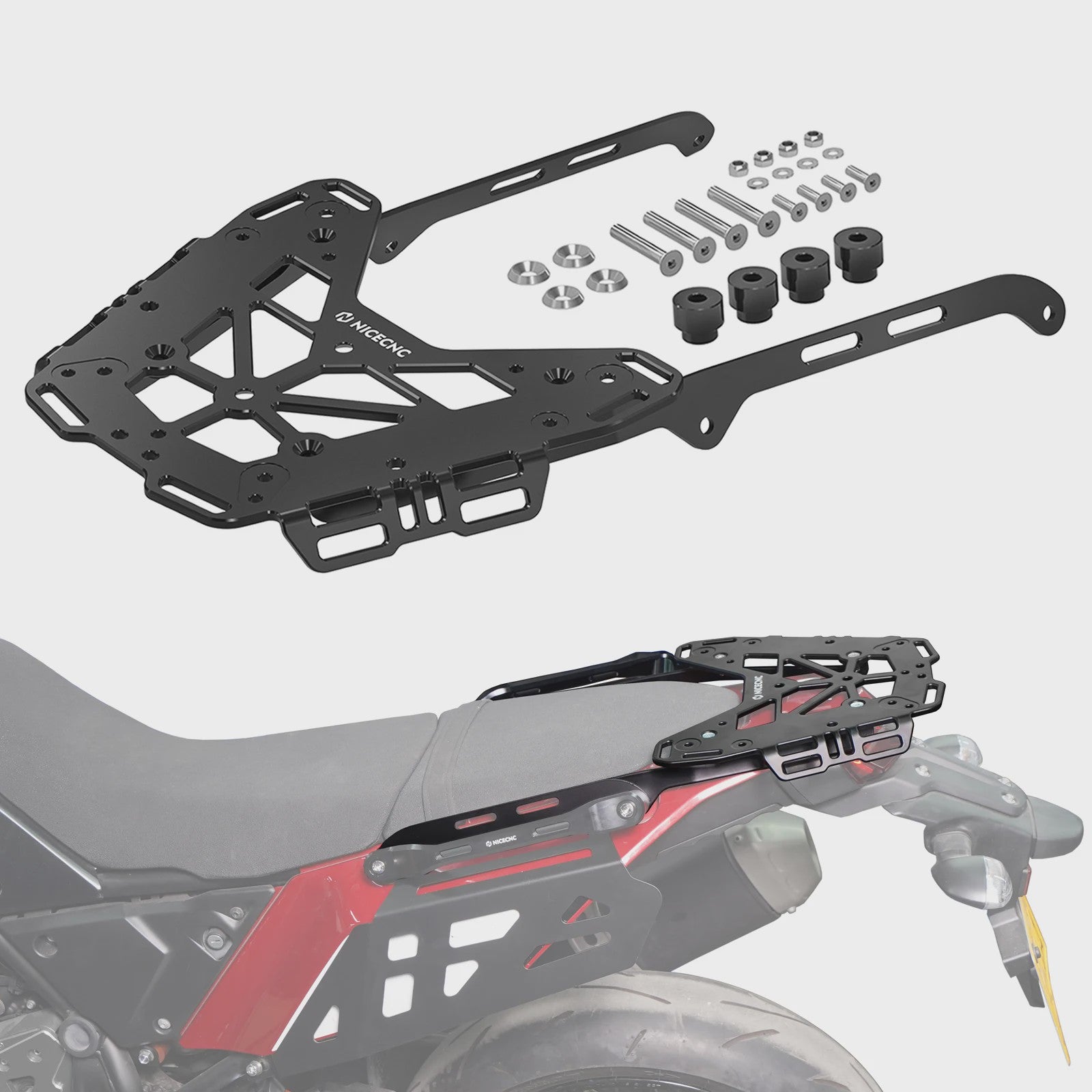 Compleet Motorbagage Systeem: Bagagerek, Zijkoffers & Handgrepen voor Yamaha Tenere 700 (2019-2024)