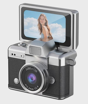 Ourlife Mini Retro Digitale Camera met 1.47 Inch Flip Screen & Sleutelhanger
