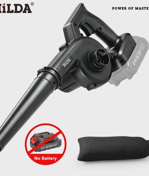 HILDA 21V Accu Bladblazer & Zuiger - Krachtige 2-in-1 Handheld Luchtblazer
