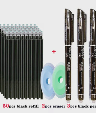 Set Uitwisbare Gelpennen met 55 Navullingen - 0.5mm - Kantoor & School