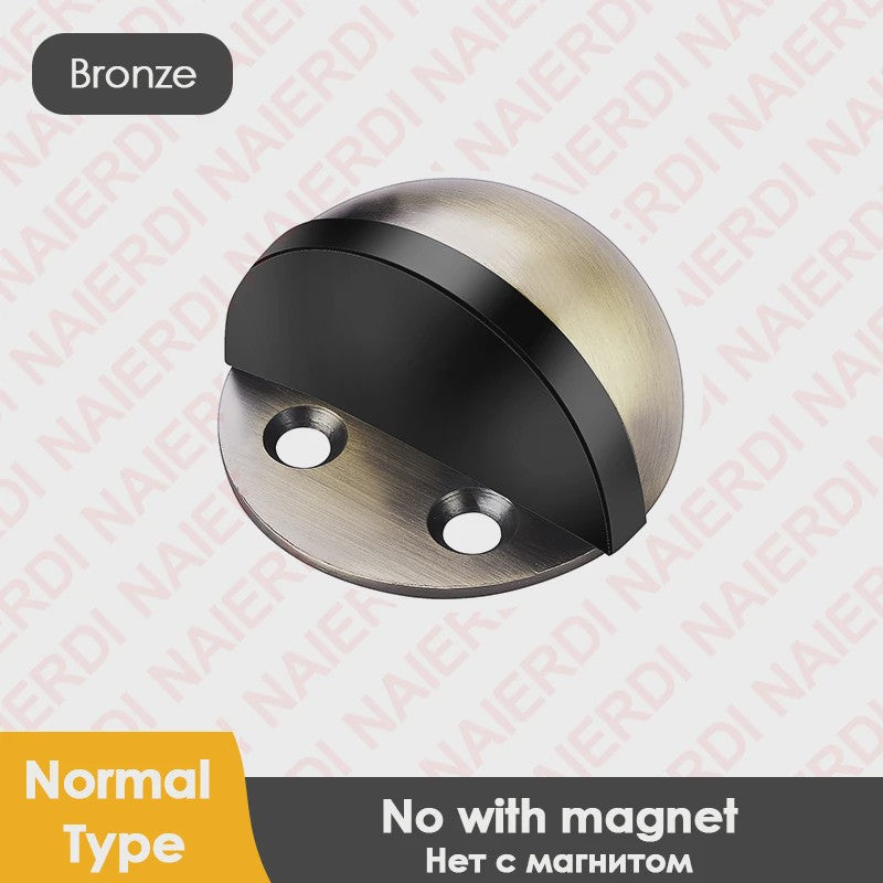RVS Deurstopper met Sticker & Schroef - Zonder Boren, Magnetisch of Normaal