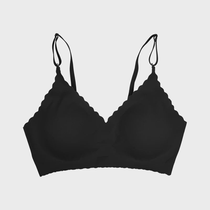 Naadloze Comfort Beha met Padded Cups en Golvende Rand - 9 Kleuren