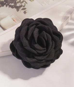 Bloem Haarclip Dames - Katoen Stof Rozen Klip - Medium Maat - Koreaanse Stijl Haarsieraad