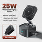 Toocki 25W QI2.2 3-in-1 Draadloze Oplaadstation voor iPhone, AirPods, iWatch & Samsung - Magsafe Compatibel