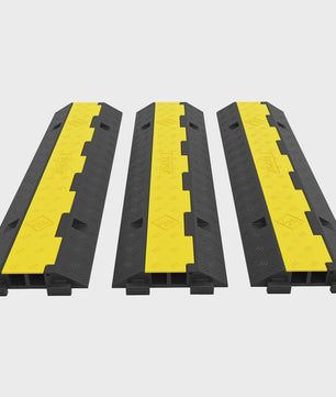 Robuuste Kabelgoot Rubber/PVC - 2 Kanalen - 5000kg Capaciteit - Verkeersdrempel